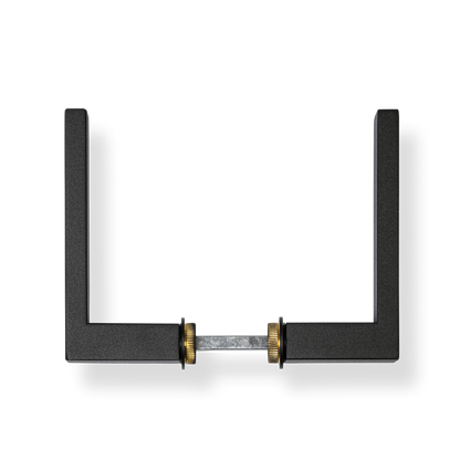 AVJD Deurkrukken op minimalistisch rozet - mat zwart