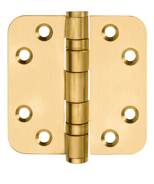 Kogellagerscharnier Afgerond 76x76mm | AVJD | Mat goud PVD