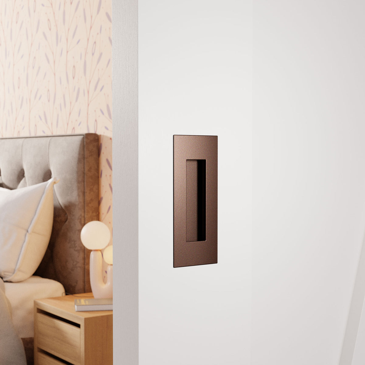 Schuifdeurkom rechthoekig Bronze blend 120x40–180x60 mm – sfeerfoto