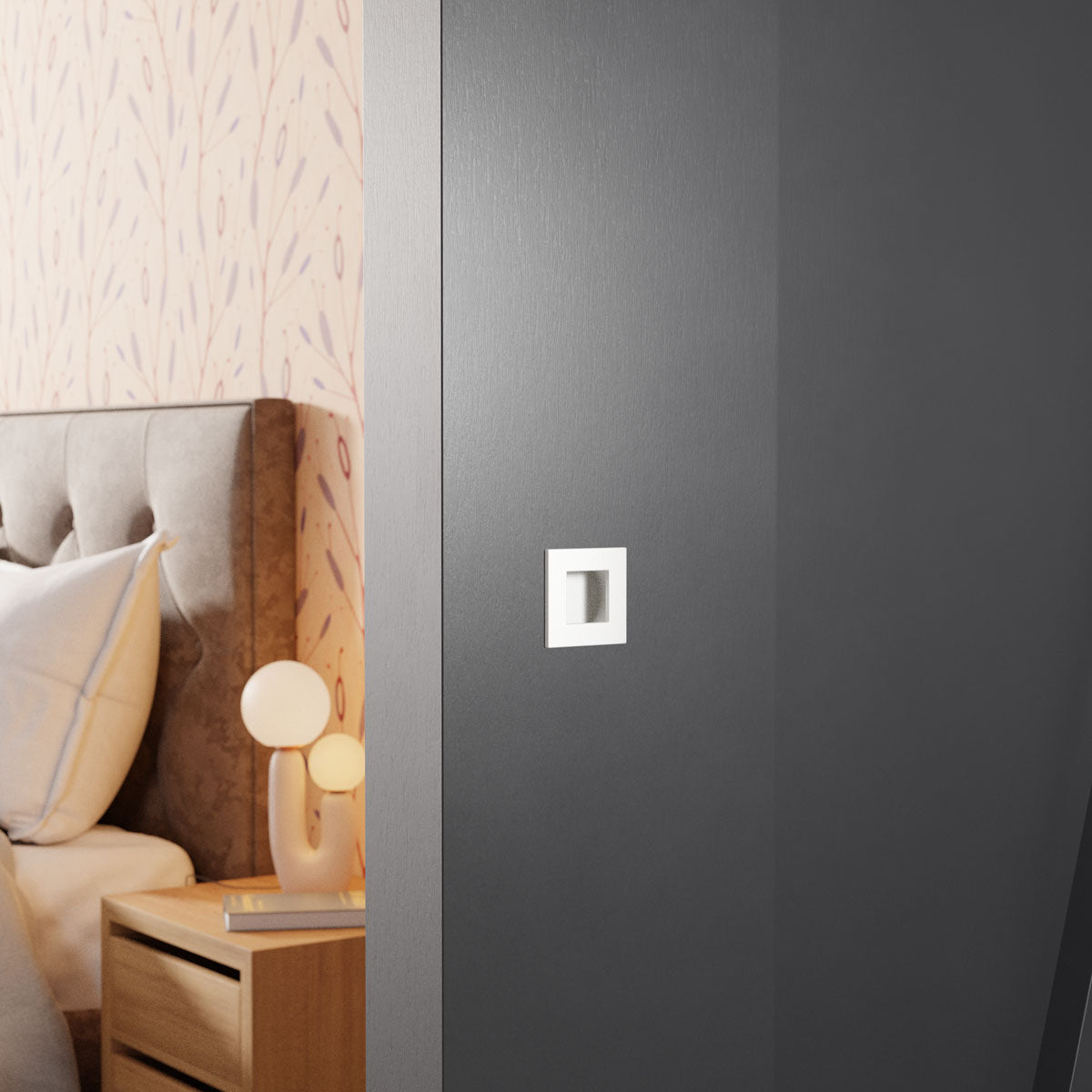 Schuifdeurkom vierkant wit 30x30–90x90 mm – sfeerfoto