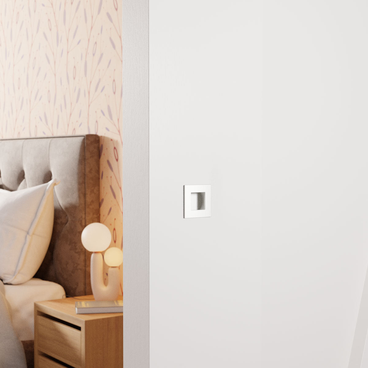 Schuifdeurkom vierkant wit 30x30–90x90 mm – sfeerfoto
