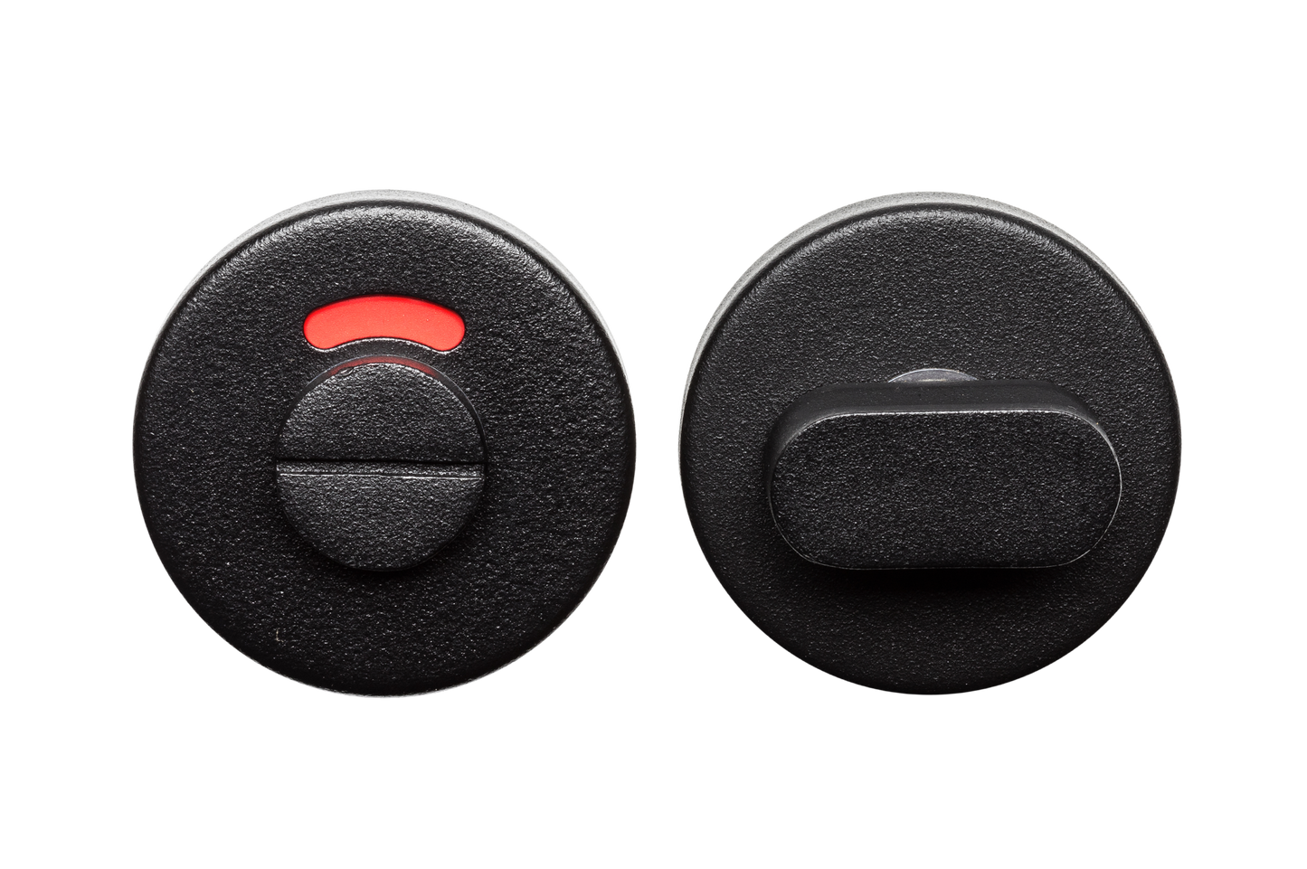 AVJD Deurklinken op rond rozet - zwart