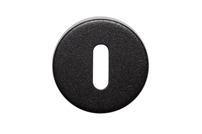 AVJD Deurklinken op rond rozet - zwart