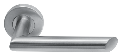 AVJD Deurklinken op rond rozet - RVS