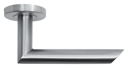 AVJD Deurklinken op rond rozet - RVS