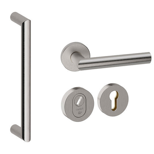 Voordeurset rond Nairobi 800 RVS Hardbrass