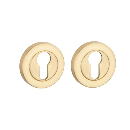 STERK Deurklinken 1742 op rond rozet – mat goud