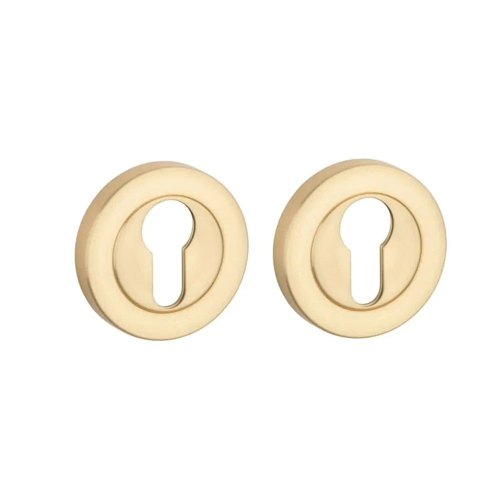 STERK Deurklinken 1742 op rond rozet – mat goud