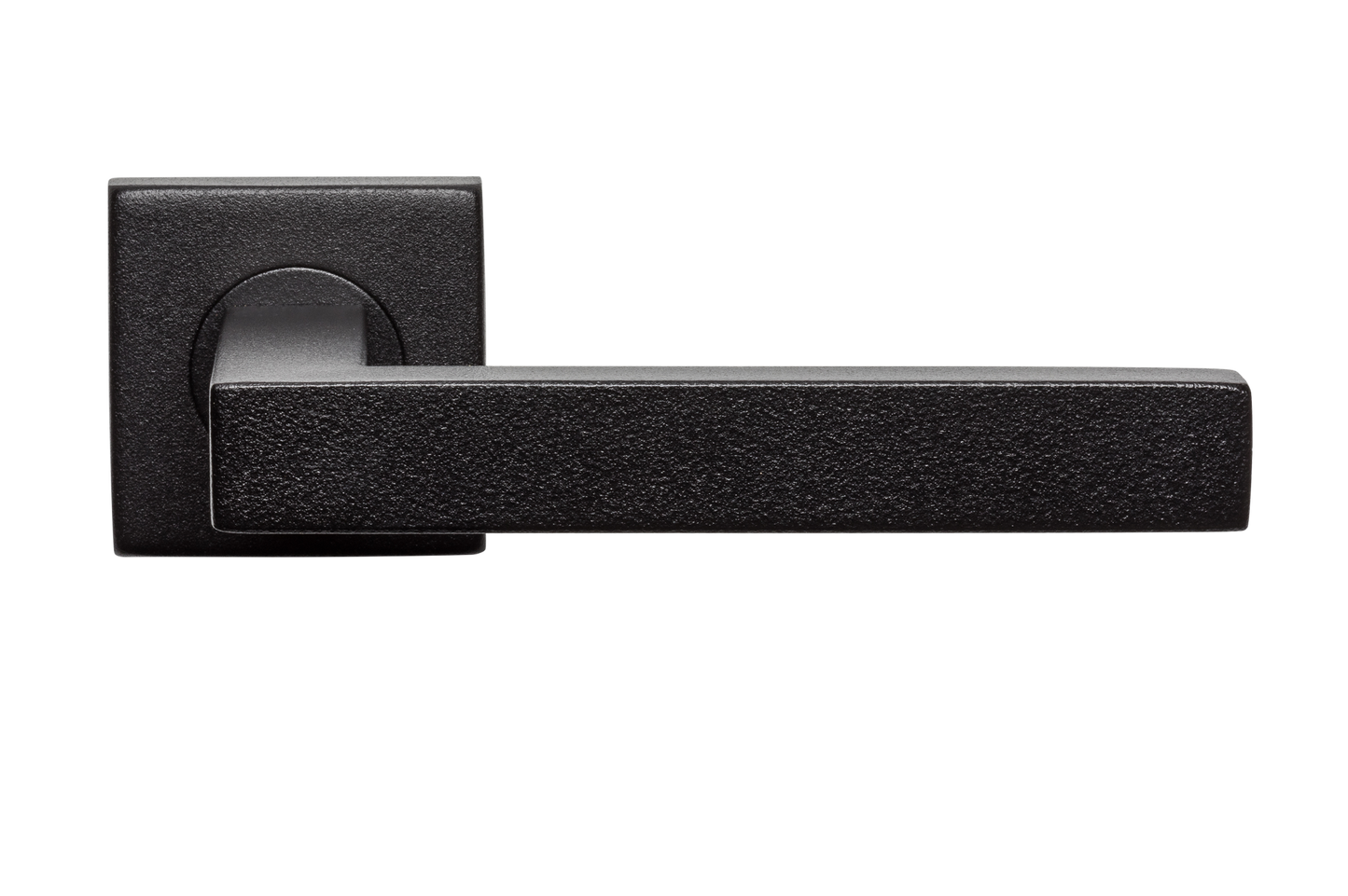 AVJD Deurklinken op vierkant rozet - zwart