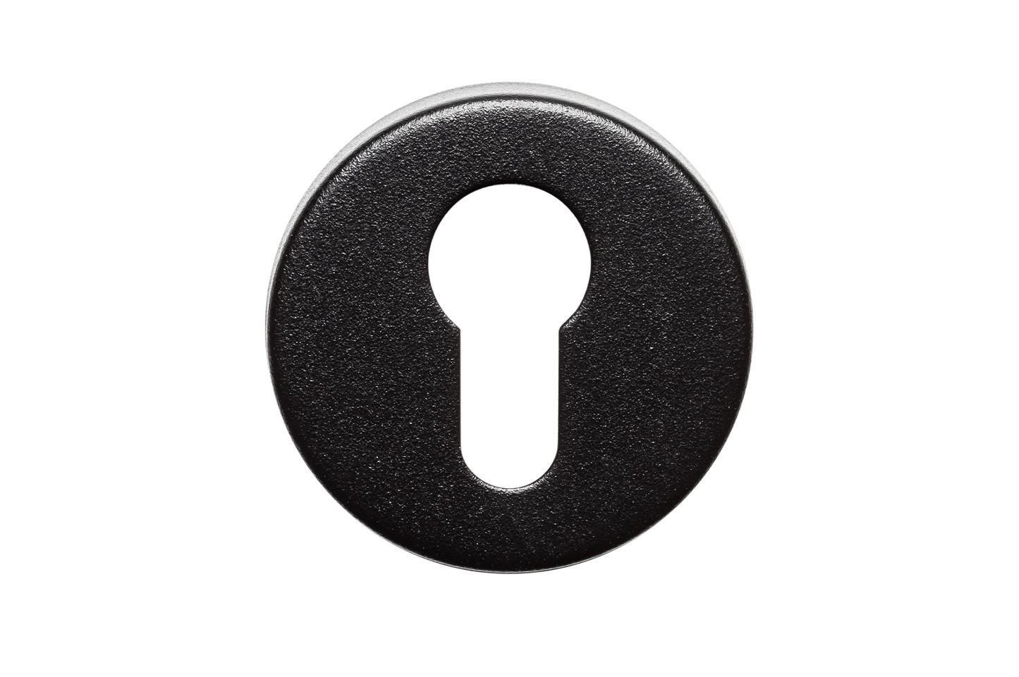 AVJD Deurklinken op rond rozet - zwart