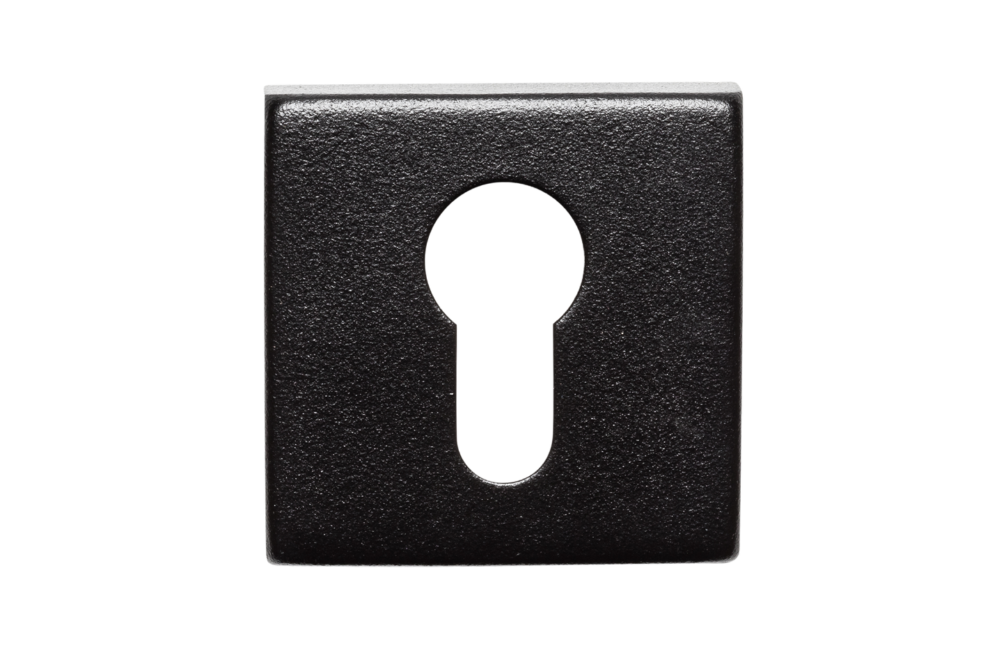 AVJD Deurklinken L-haaks op vierkant rozet - zwart