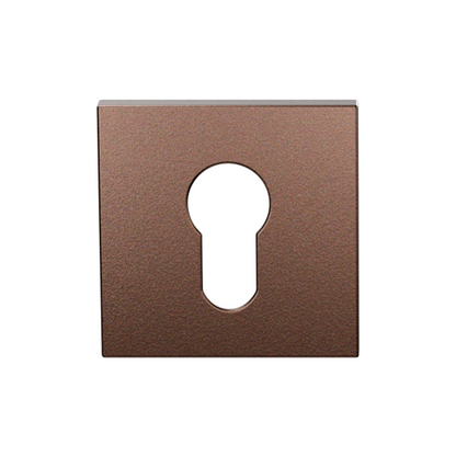 GPF Door handles L-bend on rosette - Dark brown