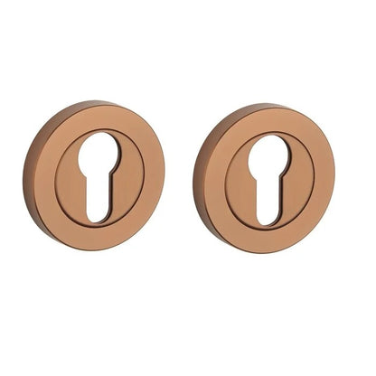 STERK Deurklinken 1743 op rond rozet – koper PVD