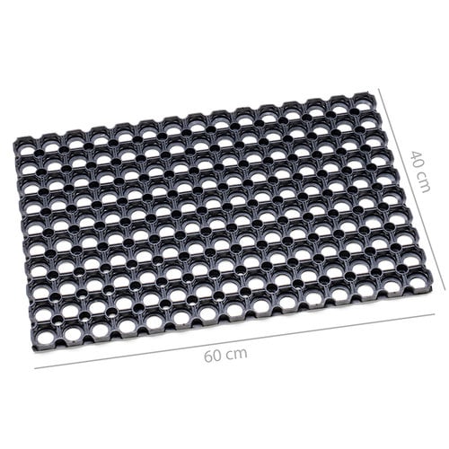 Wico Deurmat rubber - zwart (3 afmetingen)
