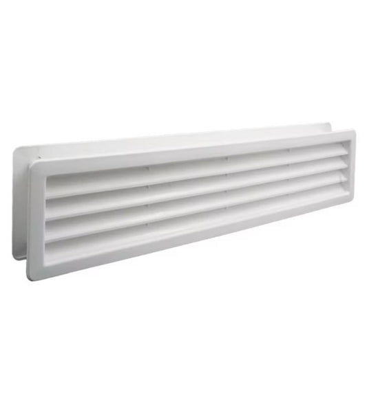 Deurrooster 439x95mm | BURG | wit