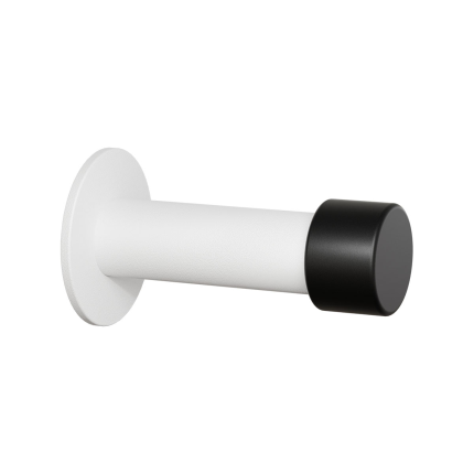 GPF Door stopper with rosette round, 85mm - black