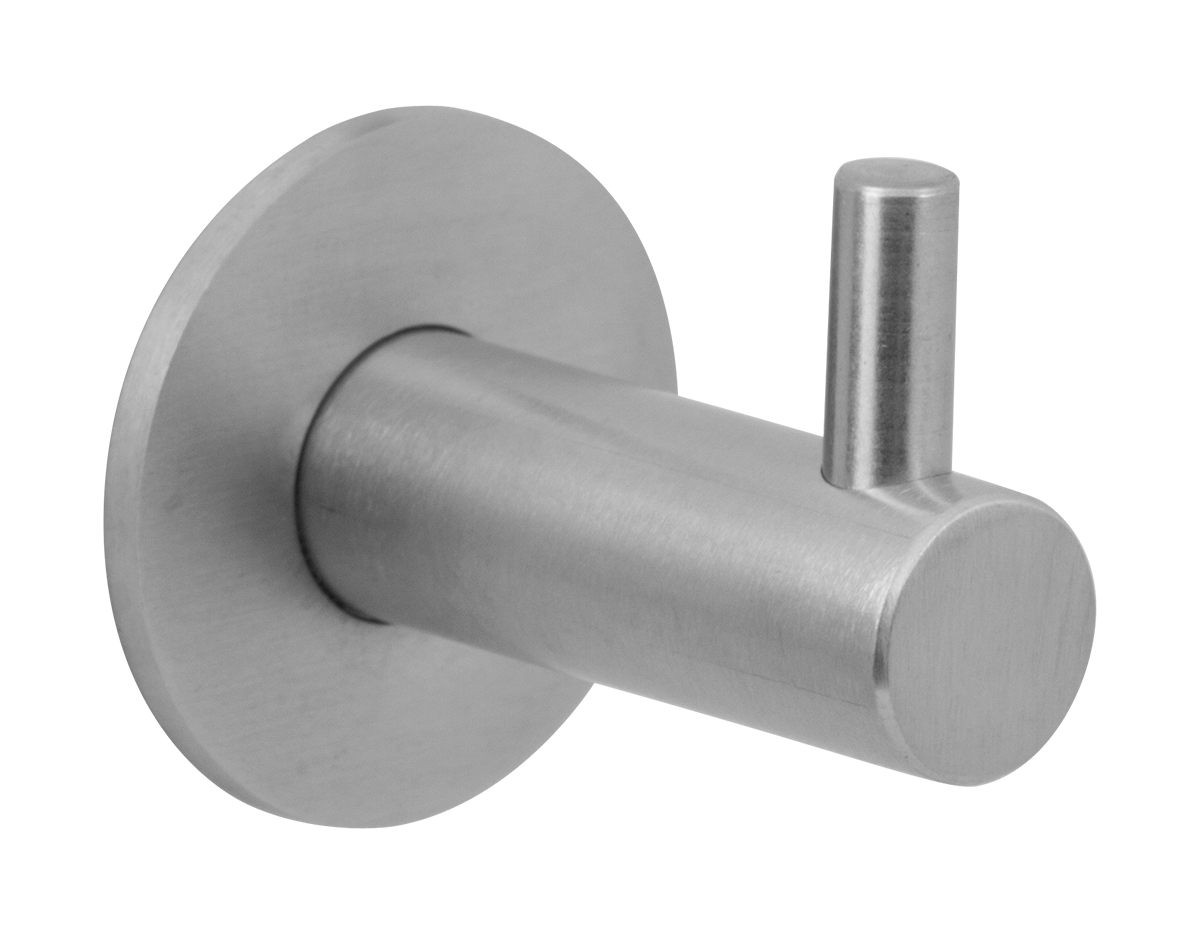 Jashaak RVS geborsteld op rozet 35 x 42 mm