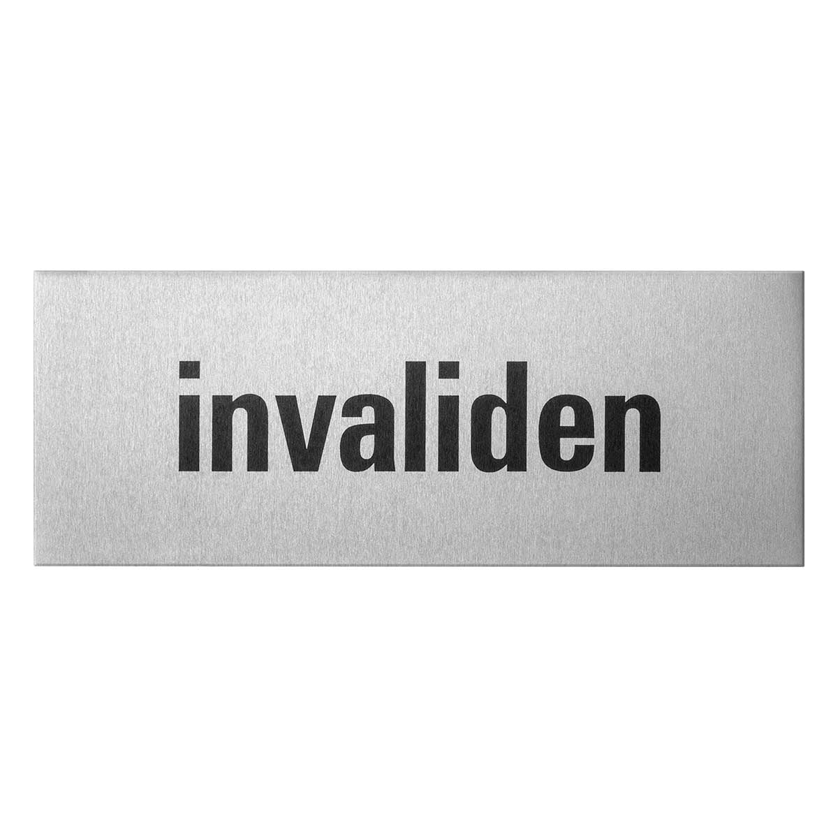 Deurbordje rechthoekig aluminium 50x130 mm – Invaliden