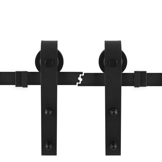 Schuifdeursysteem Model A zwart 2x 100 cm – schuifdeurrails