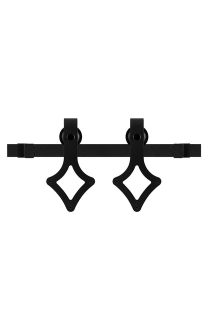 Schuifdeursysteem Ruutu mini zwart – voor kasten en meubels
