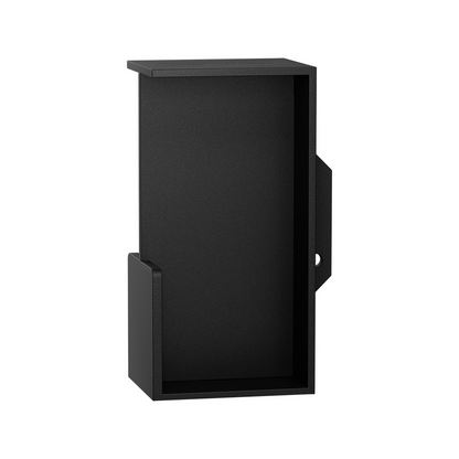 Inbouw schuifdeurkom rechthoekig zwart 100x50x40 mm – deur in de wand