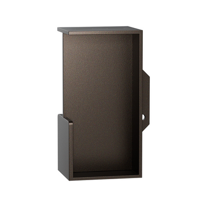 Inbouw schuifdeurkom rechthoekig Dark blend 100x50x40 mm – deur in de wand