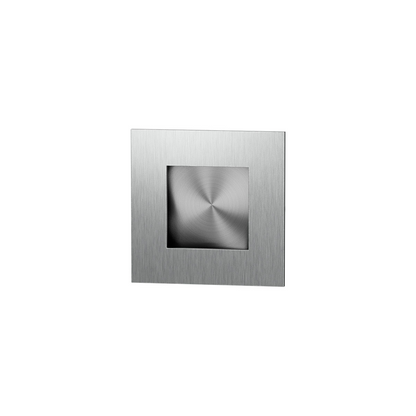 Schuifdeurkom vierkant RVS geborsteld 30x30–90x90 mm
