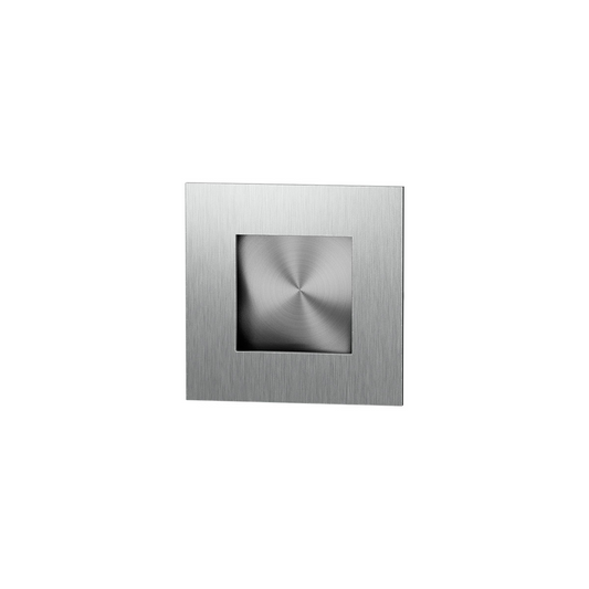 Schuifdeurkom vierkant RVS geborsteld 30x30–90x90 mm