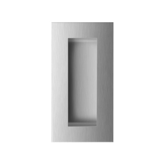 Schuifdeurkom rechthoekig RVS geborsteld 102x51 mm