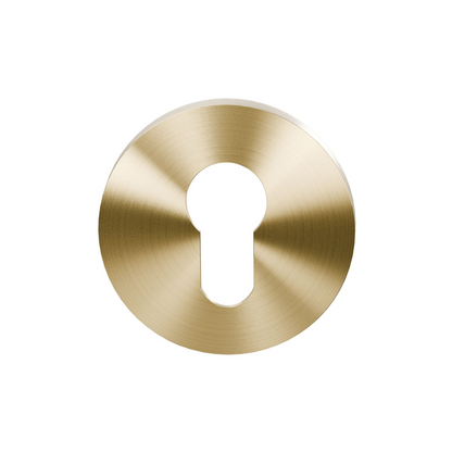 GPF Entree cilinderrozet rond mat messing PVD