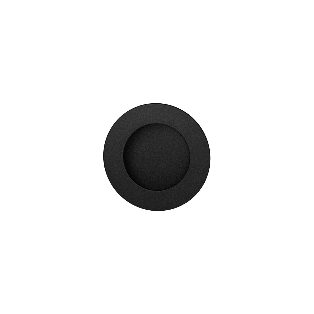 Schuifdeurkom rond zwart Ø40–65 mm
