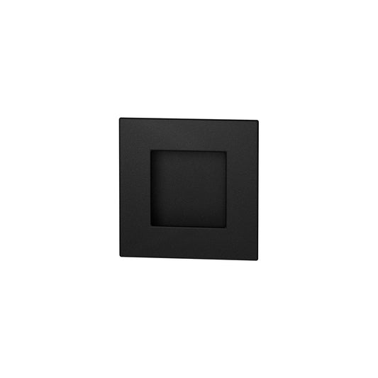 Schuifdeurkom vierkant zwart 30x30–90x90 mm