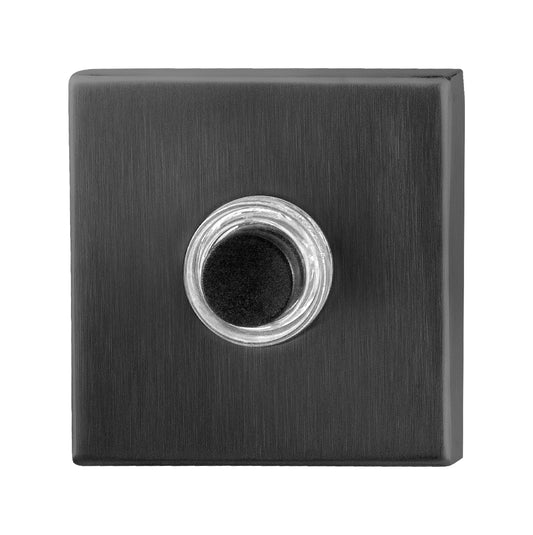 GPF Square push button with black button - PVD anthracite