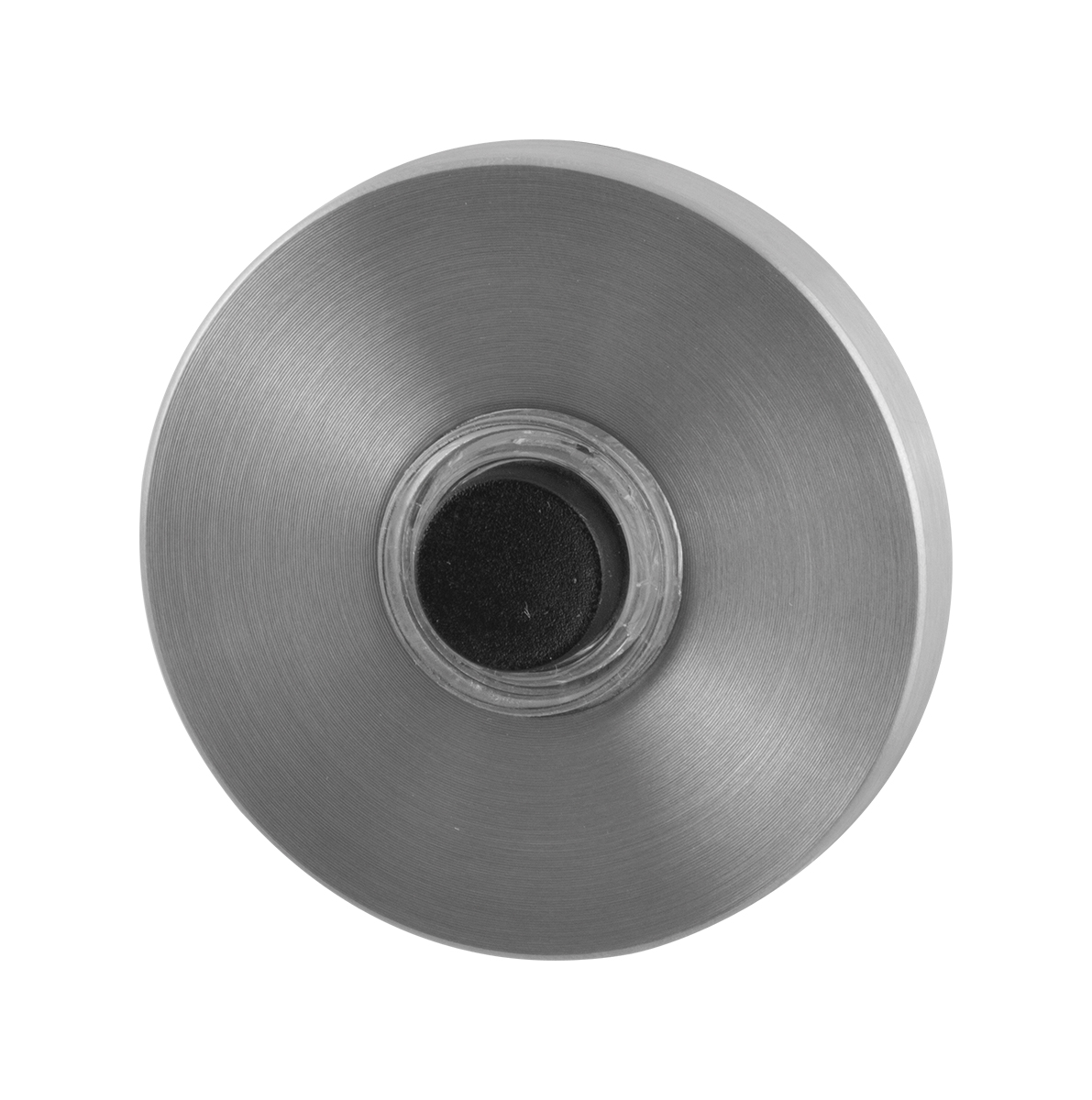 Beldrukker rond plat RVS geborsteld – deurbel Ø 50x6mm | GPF