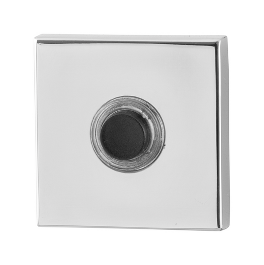 Beldrukker vierkant RVS gepolijst – deurbel 50x50x8mm | GPF