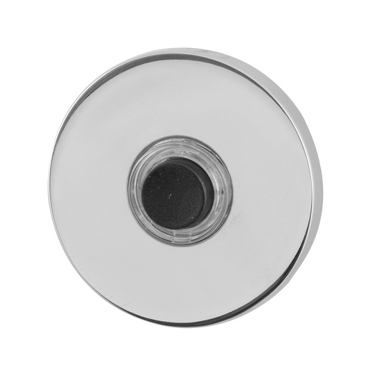 Beldrukker rond plat RVS gepolijst – deurbel Ø 50x6mm | GPF