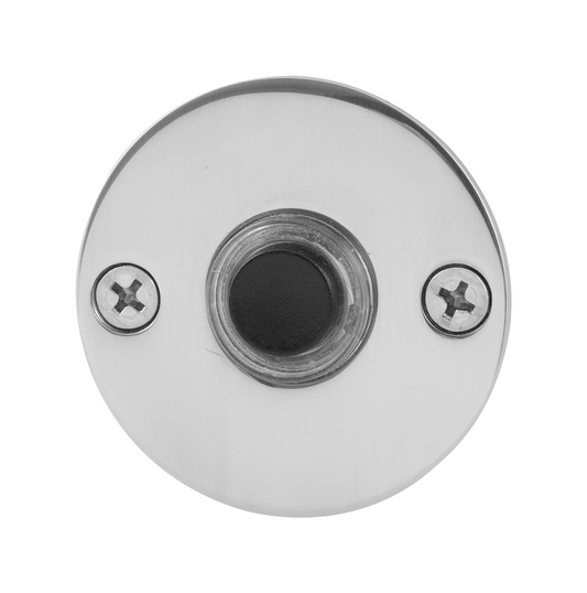Beldrukker rond extra plat RVS gepolijst – deurbel Ø 50x2mm | GPF
