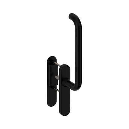 Hardbrass Hefschuifbeslag Stockholm gebogen blind - zwart