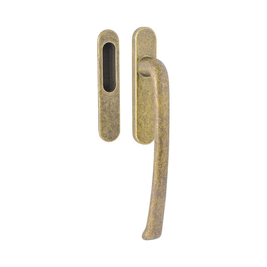 Hardbrass Hefschuifbeslag Priamo blind - getrommeld messing