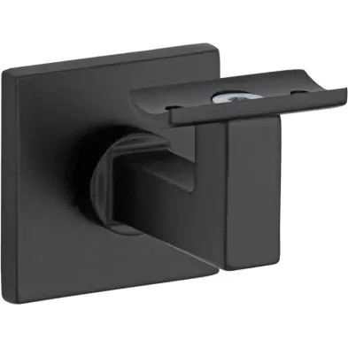 Mi Satori Leuninghouder met vlak of hol zadel op vierkant rozet - zwart