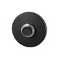GPF Beldrukker rond met zwarte button - zwart