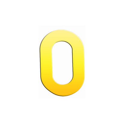 Hardbrass Huisnummers  - 120mm - PVD messing