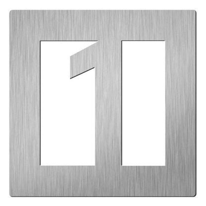 Hardbrass Huisnummers  - 150mm - RVS