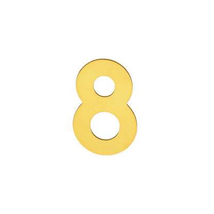 Hardbrass Huisnummers  - 120mm - PVD messing