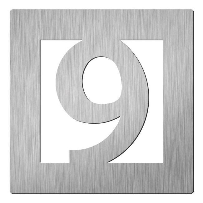 Hardbrass Huisnummers  - 150mm - RVS