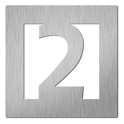 Hardbrass Huisnummers  - 150mm - RVS