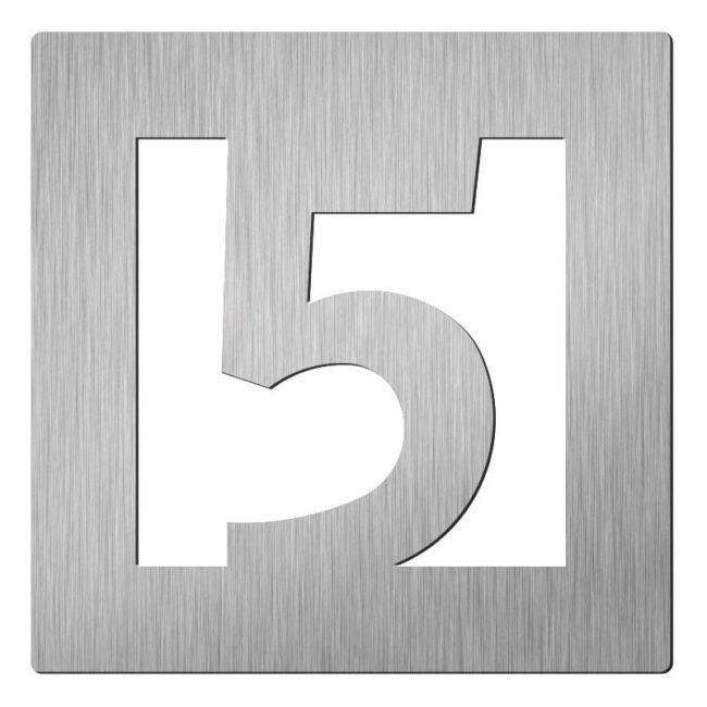 Hardbrass Huisnummers  - 150mm - RVS