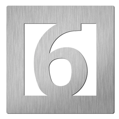 Hardbrass Huisnummers  - 150mm - RVS