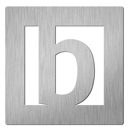 Hardbrass Huisnummers  - 150mm - RVS