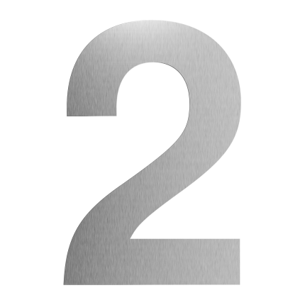 GPF Huisnummers XXL - 400mm - RVS